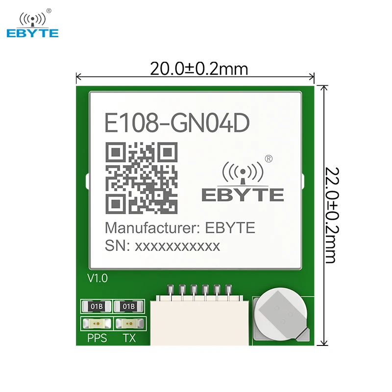 GNSS Multi Mode Satellite Positioning Module GPS Module Support BDS/GPS/GLONASS/GALILEO EBYTE E108-GN04 Series Small Size UART