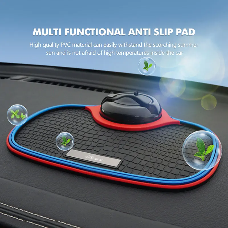 Tapis antidérapant pour tableau de bord de voiture, support de téléphone antidérapant, porte-carte-clé pour Honda Jsracing Civic Accord Jazz CRV BRV HRV Insight Pilot
