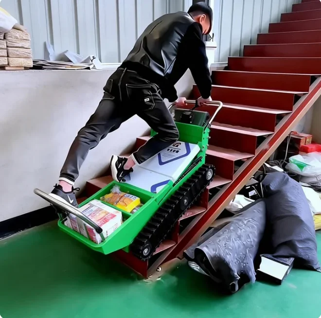 OYLP 180KG Electric Lifting Stair Climbing Machine Track Pulling Portable Stairs Small Automatic Loading Unloading Handling