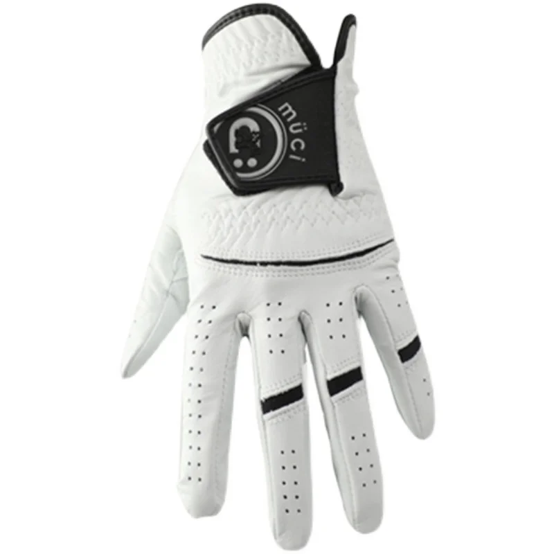 

Мужские перчатки для гольфа Кожаные спортивные перчатки Дышащие противоскользящие износостойкие перчатки для гольфа на левую руку Маленькие перчатки из овчины