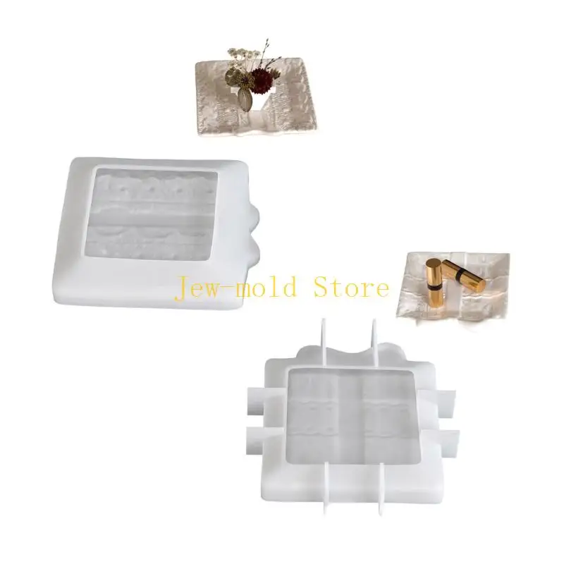 

C71B Creative Square Bowknot Silicone Craft Mould for Resin Casting Jewelry Tray Art Projects