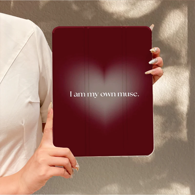 

"I am my own muse" TABLET CASE FOR iPad pro 10/11-Inch 2020/6th/7th /8th /Air 3rd/Air 4th/9th gen/Air 5th Gen 2022/Air 16