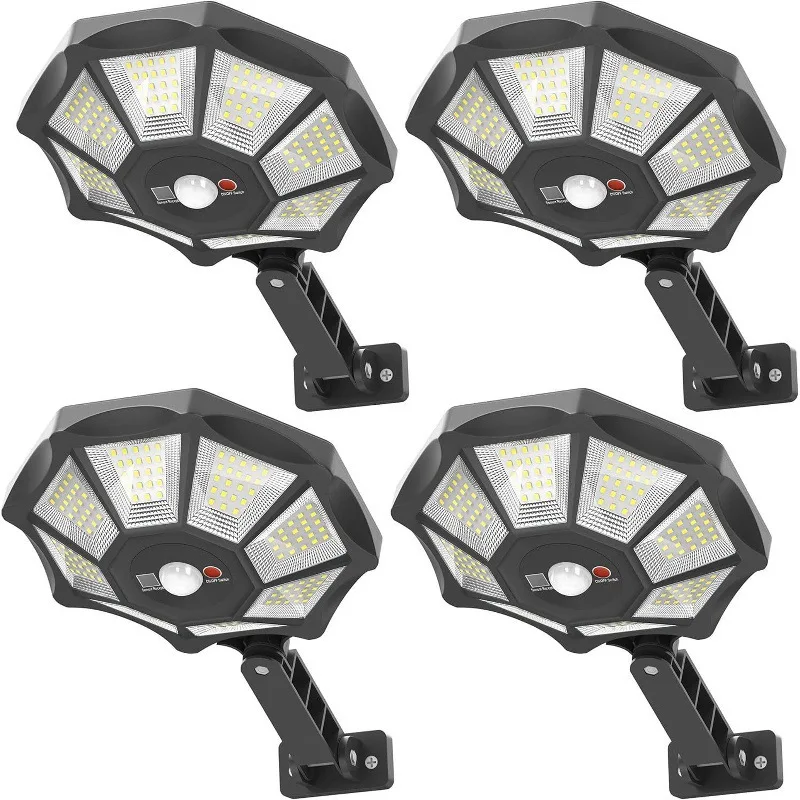 All-in-One Solar LED Wall Light Outdoor Motion Sensor Waterproof Garden Security Light for Yard Patio Fence Pathway