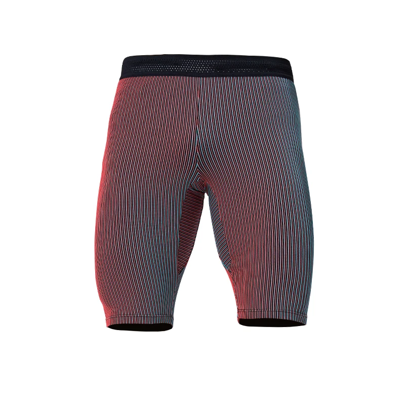 Herren Sommer Enge Laufsport Schnelltrocknende Shorts Kompressionshose Atmungsaktive Marathon-Fitnesshose mit Taschen