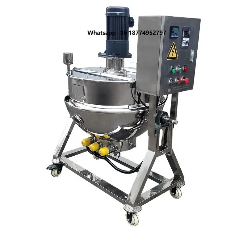 200Liter Factory Price Commercial Tomato Fruit Jam Gas/Steam/Electric Heating Cooking Pot