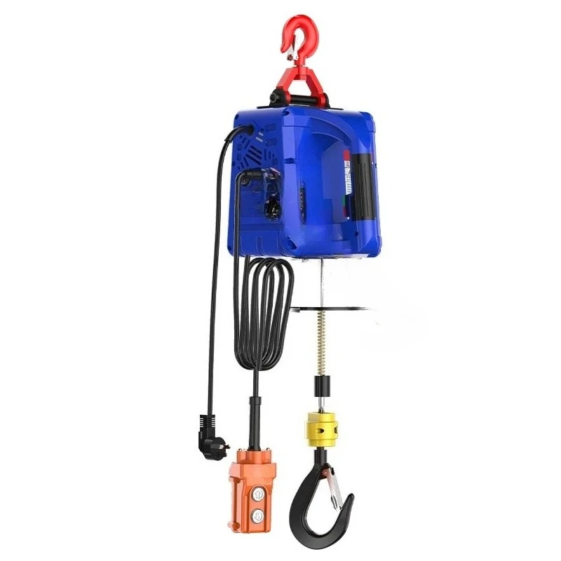 Portable Crane Electric Hoist Remote Control Wire Rope Lifting Hoist Ho-me Decoration Crane Lifting Winch