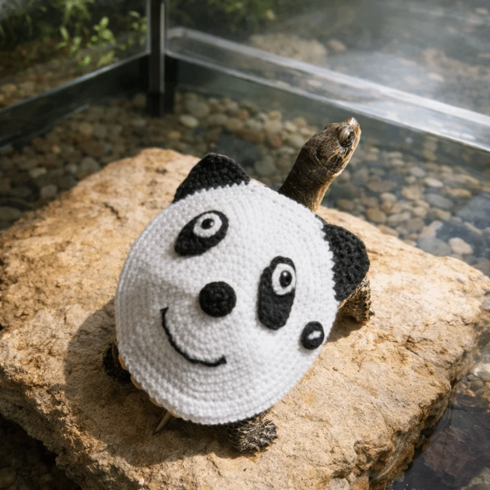 

Funny Warm Turtle Sweater Cartoon Adjustable Pet Tortoise Clothes Panda Shape Decorative Knitted Pet Clothes Daily Dress Up