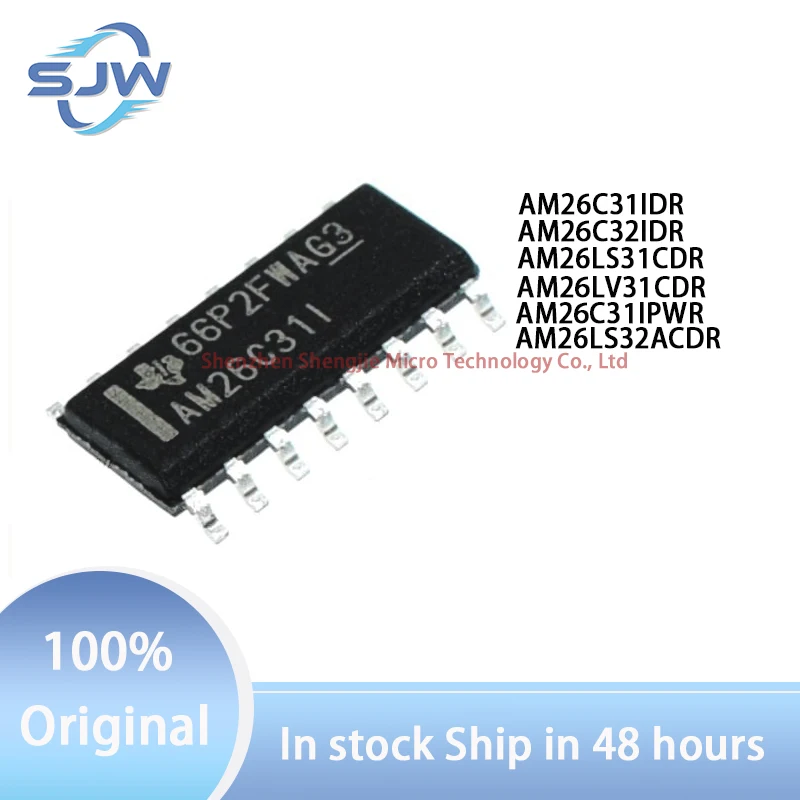 AM26C31IDR AM26C32IDR AM26LS31CDR AM26LV31CDR AM26C31IPWR AM26LS32ACDR SOP16 TSSOP16 RS-485 RS-422 Buffer driver transceiver