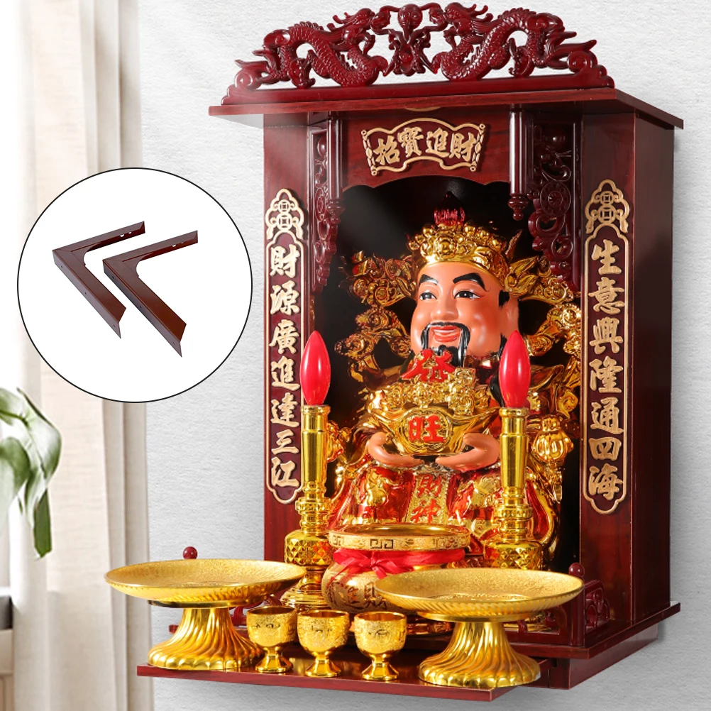 

2pcs Bracket Heavy Duty Wall Support St Iron Shelf Rack Storage Display Home Useful Wall Mounted Shelf Rack Mounteds