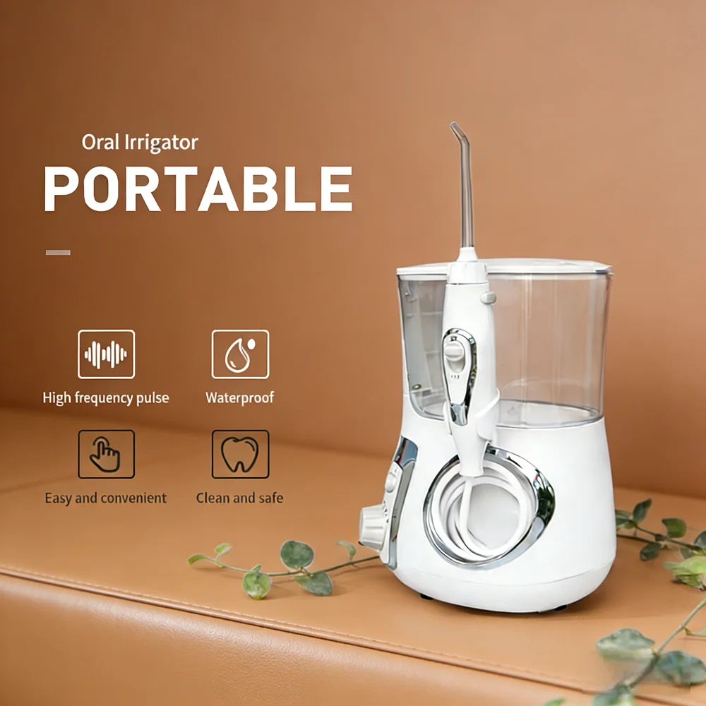 

10 Modes Electric Water Dental Jet 800ML Countertop Oral Irrigator Teeth Cleaner Protect Gums Prevent Bad Breath