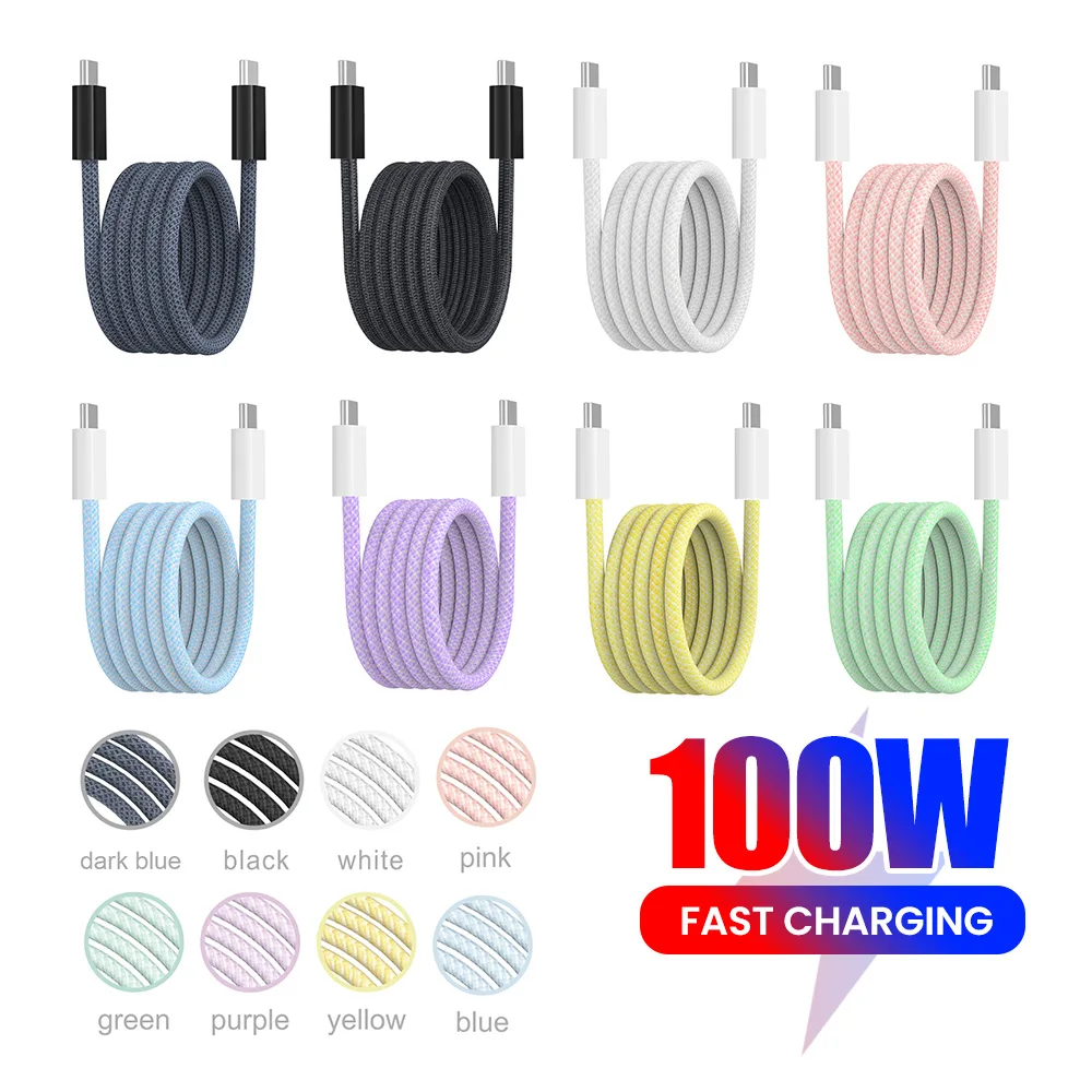 

Elough PD 100 Вт двойной магнитный кабель Type-C для передачи данных подходит для iphone Samsung Huawei кабель для быстрой зарядки с двумя входами