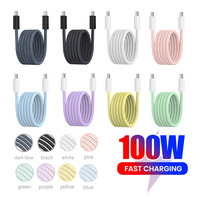 Elough PD 100W Dual Type-C Magnetic Data Cable Suitable for iphone Samsung Huawei Dual Input Storage Fast Charging Cable