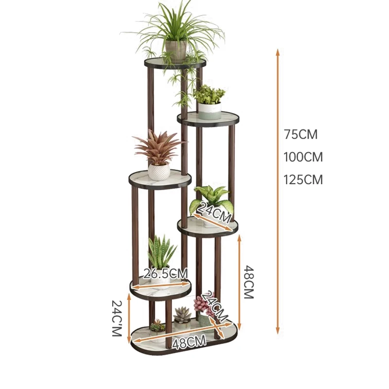 Originality Flower Shelf Plant Shelves Living Room Balcony Multilayer Indoor Plant Shelves Outdoor Garden Furniture Soporte FYPS