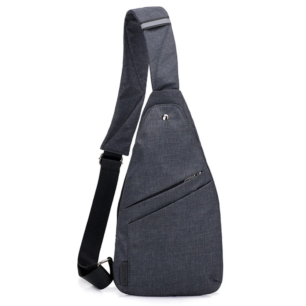 Sac à Bandoulière Simple pour Homme, Sangle Réglable, Sac de Poitrine Antivol, Sac à Bandoulière Anti-Vol, Étanche, Multi Poches, Mini Sac initié