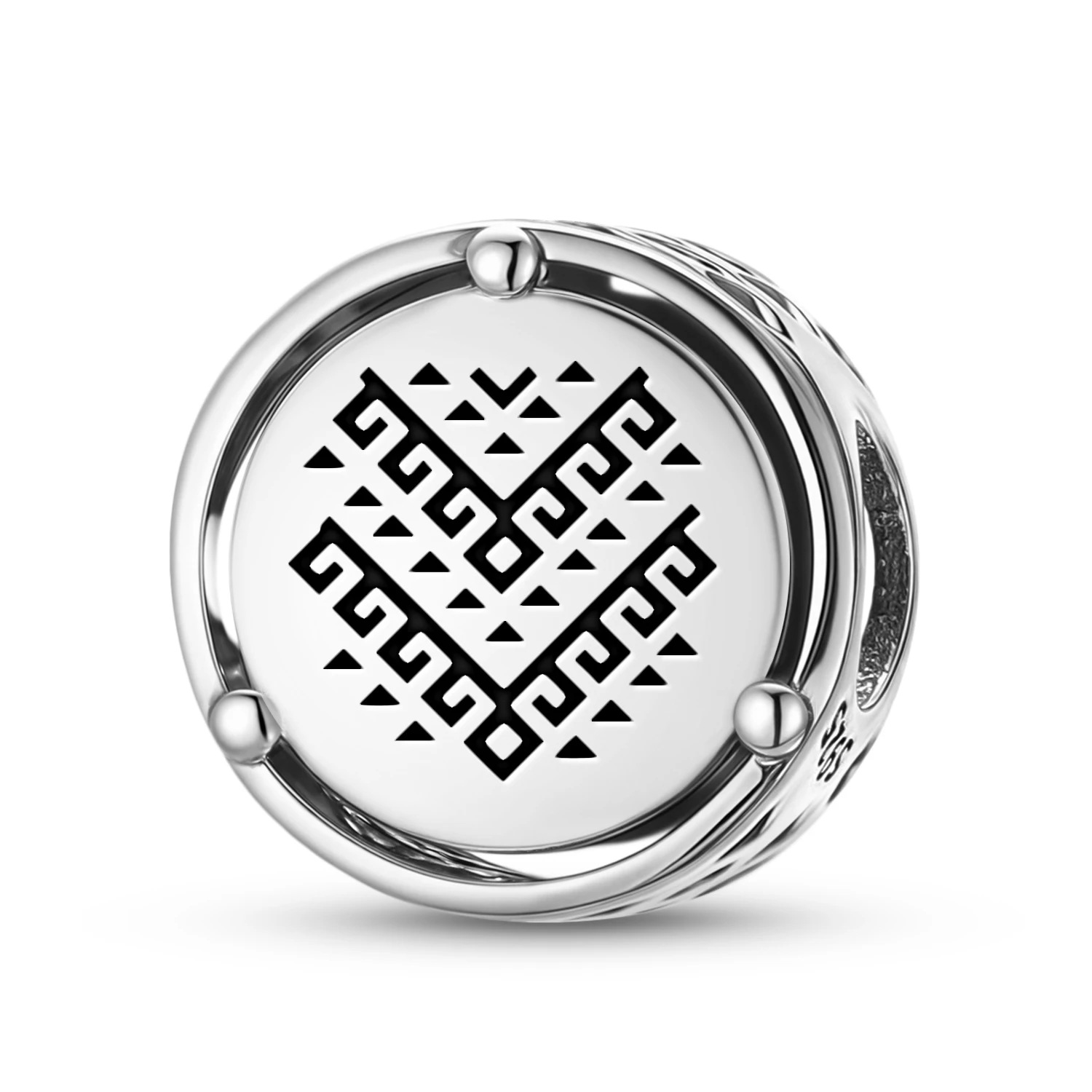 

Mapuche Külpuwe Ñimin 925 Sterling Silver Symbol Charm Fit Original Bracelet Diy Jewelry Accessories Family Bead