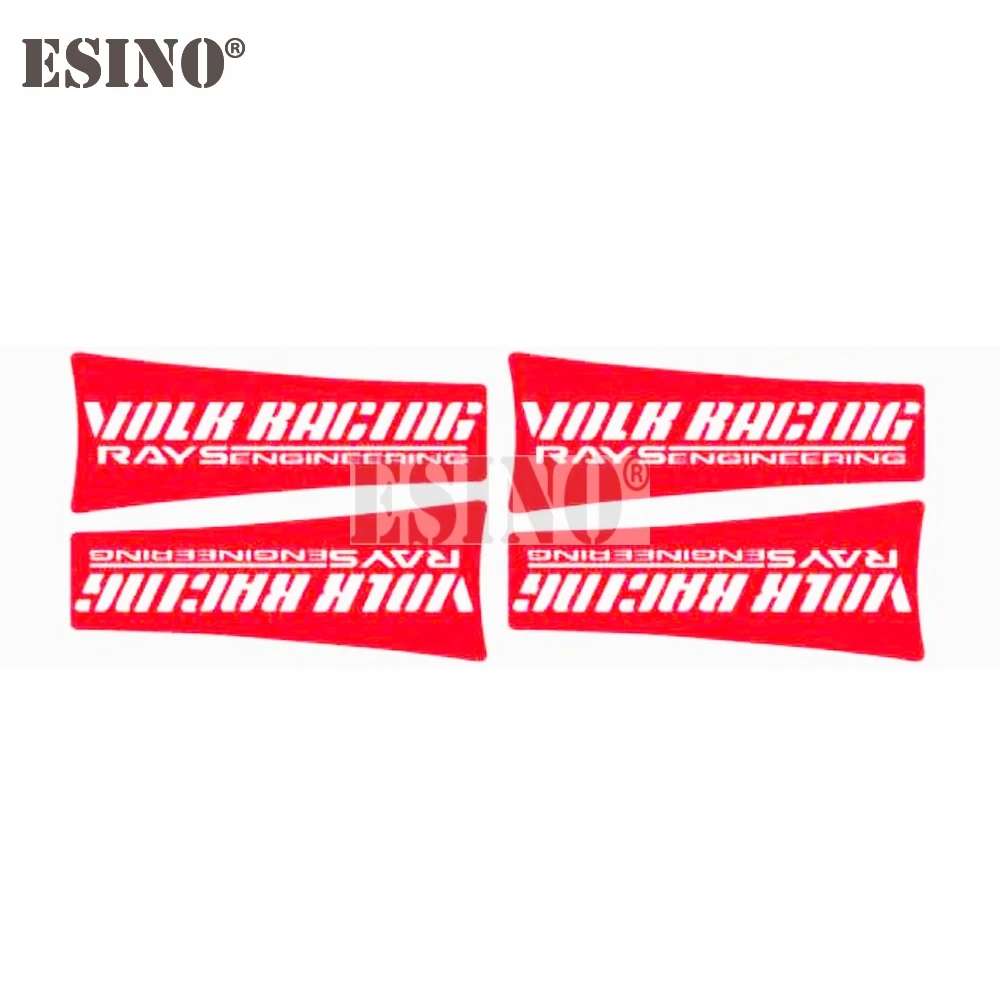 4 x New Car Styling Car Wheel Rim Decorative Vinyl Stickers Classical Car Vinyl Decals for Volk Racing Rays Engineering