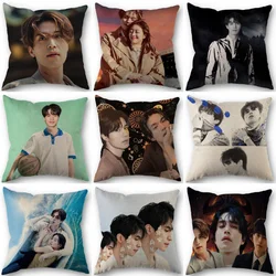 45X45 cm Fodera per cuscino Kpop Lee Dong Wook Quadrato Cotone Lino Federe per cuscini Camera da letto Casa Matrimonio Federa decorativa 9.5