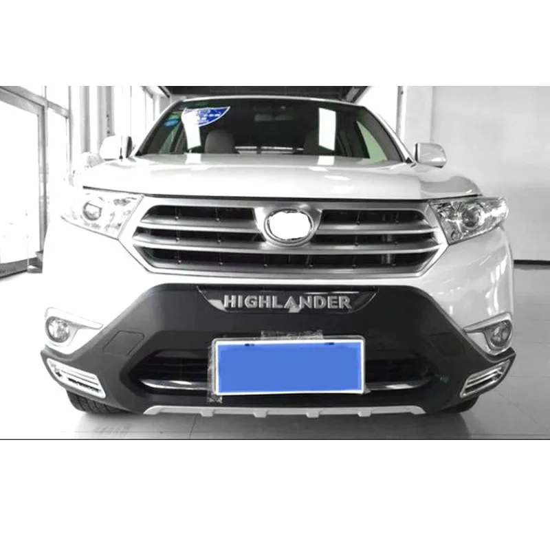 ABS bumper guard front rear   protector body kit   for Highlander 2012-2014