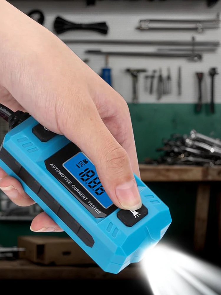 Car Leakage Analyzer LCD Display Car Circuit Tester Max 48V Blade Fuse Circuit Measurement Fault Test Tool High Precision