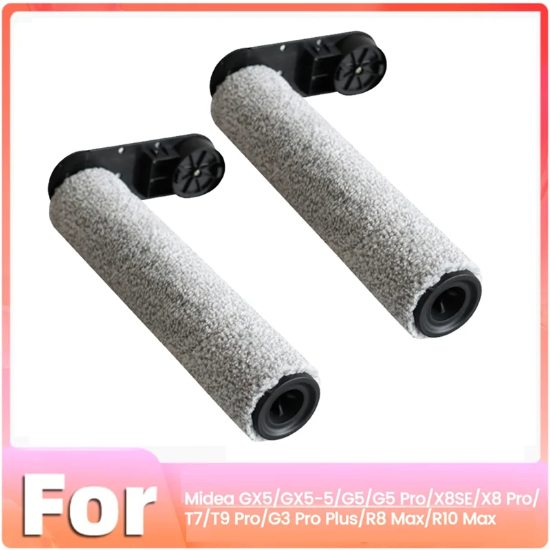 

2PCS Roller Brush For Midea GX5/GX5-5/G5 Pro/X8SE/X8 Pro T7/T9 Pro/G3 Pro Plus/R8 Max/R10 Max Floor Scrubber Accessories