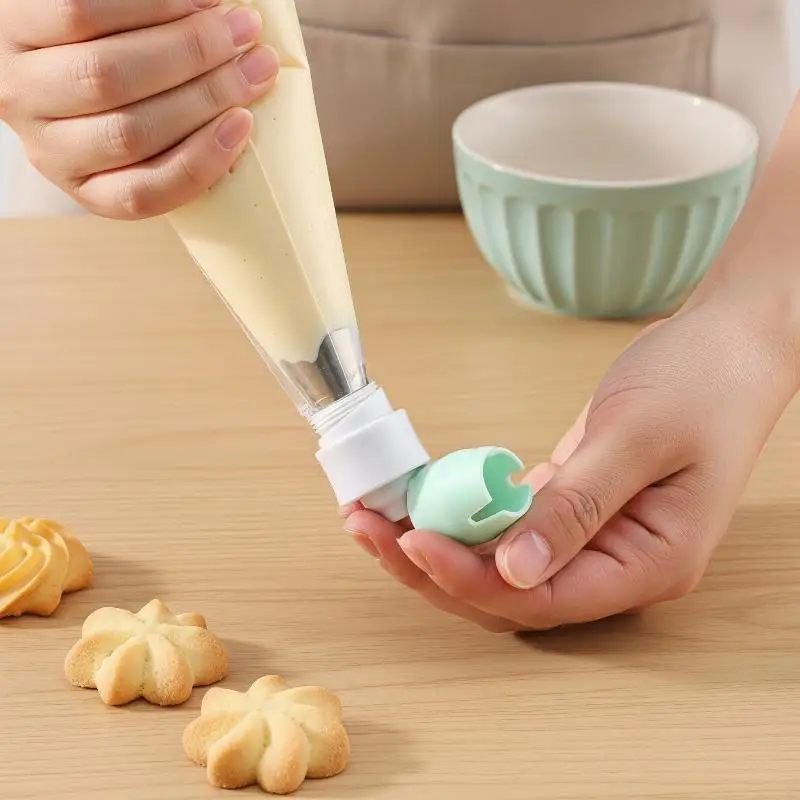 Cake Nozzles Converter Pastry Tube Converter Tip Nozzles Adaptor Set Fondant Cake Decorating Tools Interconnecting Device