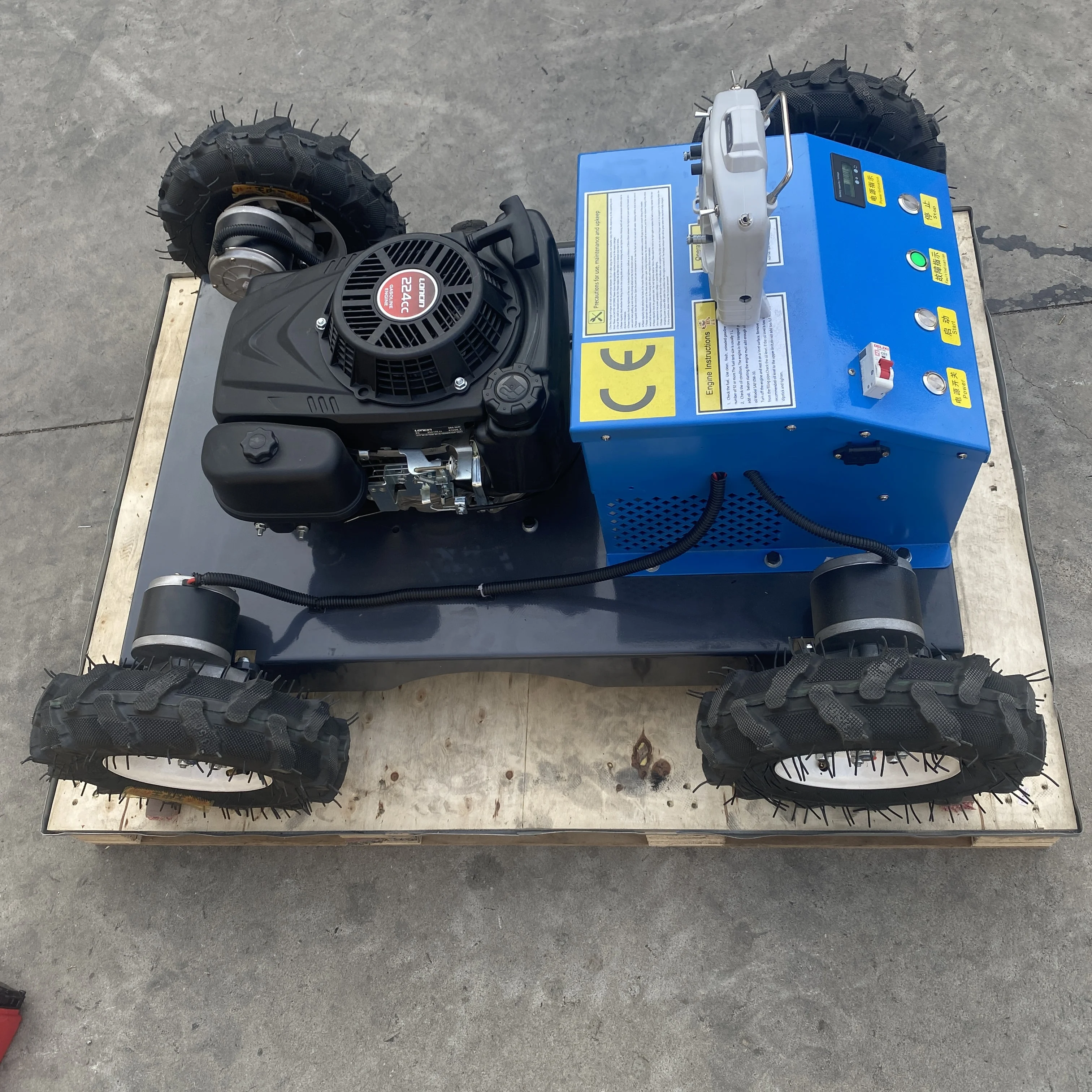 Cheap Price Industrial Grade Self Propelled All Terrain Ga soline Remote Control Wheel Type Grass Lawn Mower Zero Turn Mower
