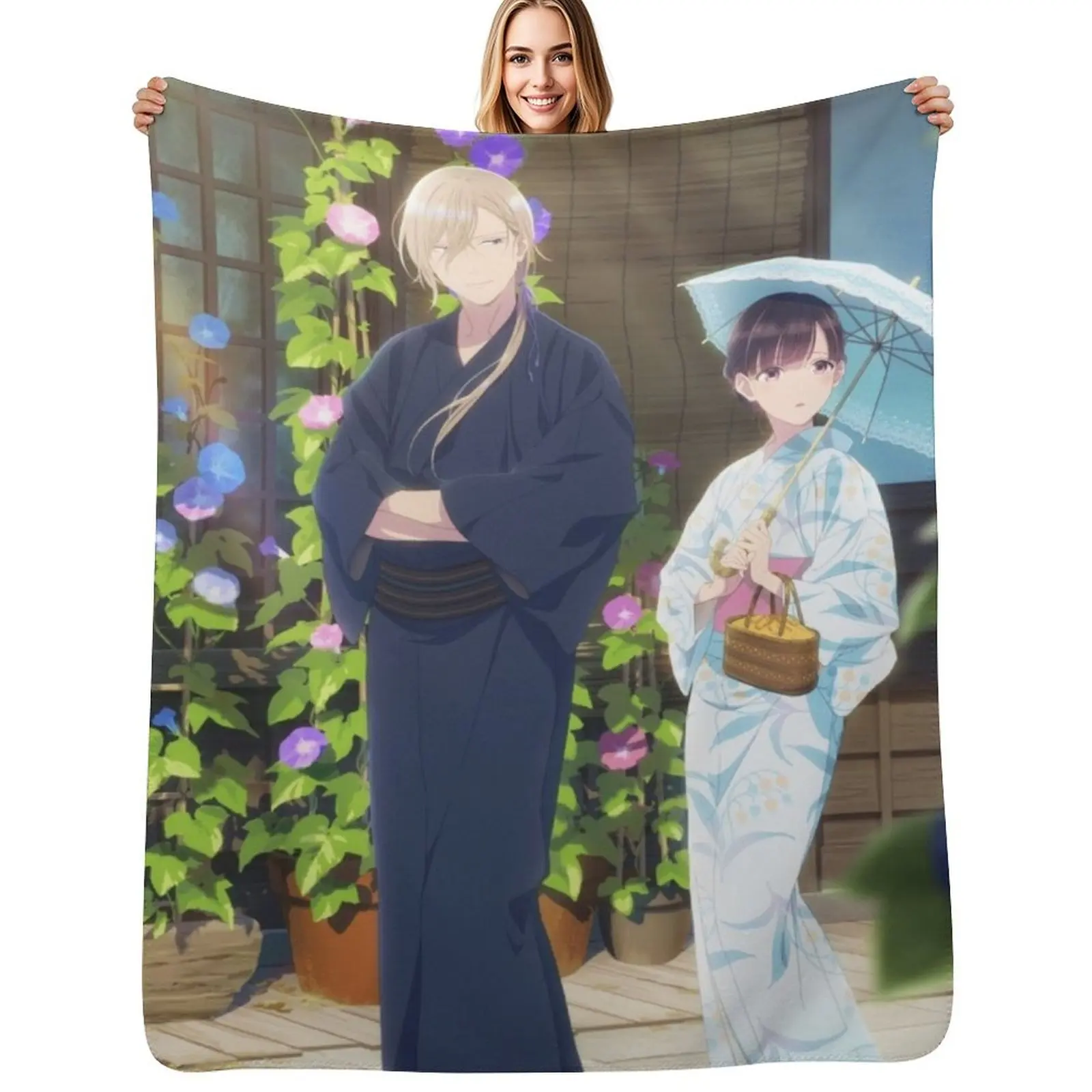 

My Happy Marriage Throw Blanket Bed Sofas Camping Sofa Quilt Blankets