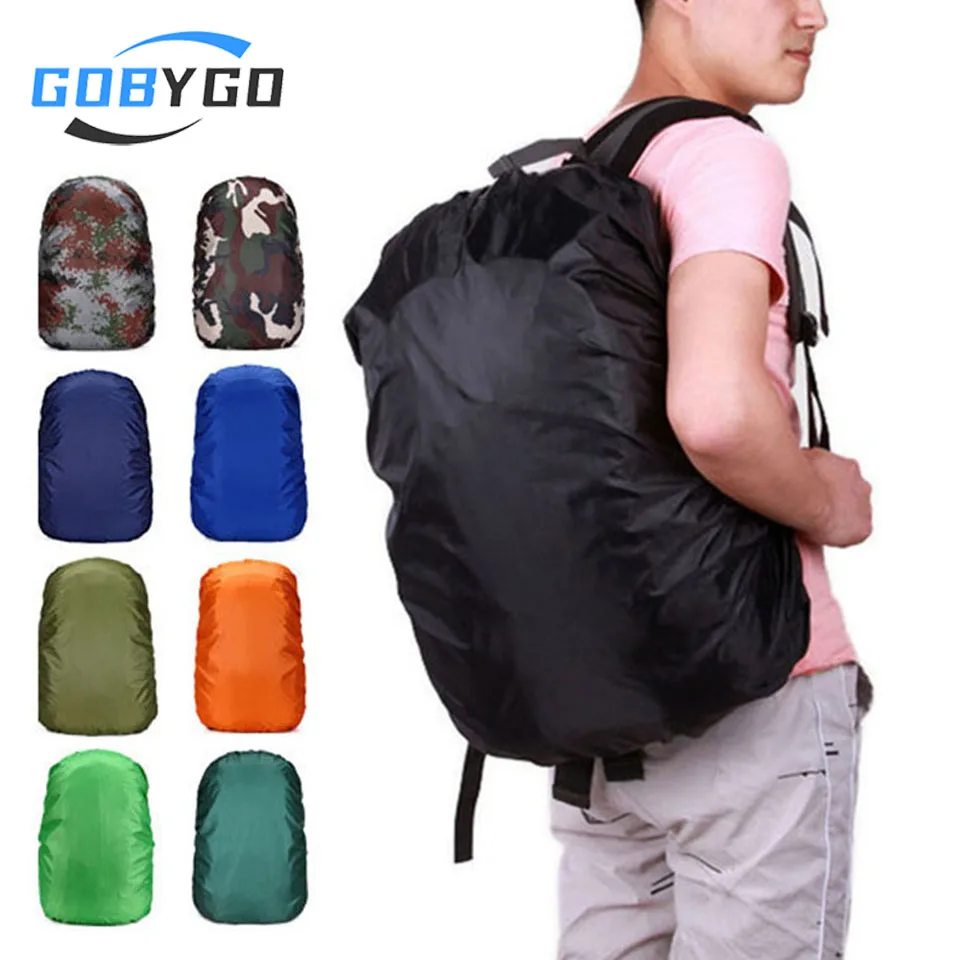 GOBYGO-funda protectora para mochila, bolsa de protección solar impermeable a prueba de polvo, para acampar al aire libre, montañismo, protector contra la lluvia