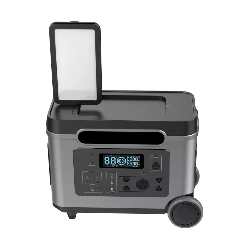 3000W Electric Car Charger Portable Power Station Solar Panel Generator withMPPT Controller and USB Outputs for Power Station