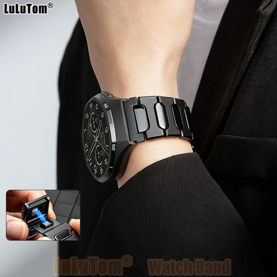 

22mm Luxury Titanium Band for Samsung Galaxy Watch Ultra 2025 47mm 8 Classic 40/44/46mm Strap Strong Magnetic Buckle Watch Bands