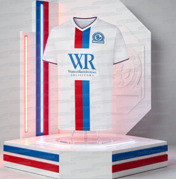 2627 Blackburn Rovers Saison-Fußballtrikot Kurzarm Unisex Fan-Trainings-Sporttop Familien-Set – Detail 4