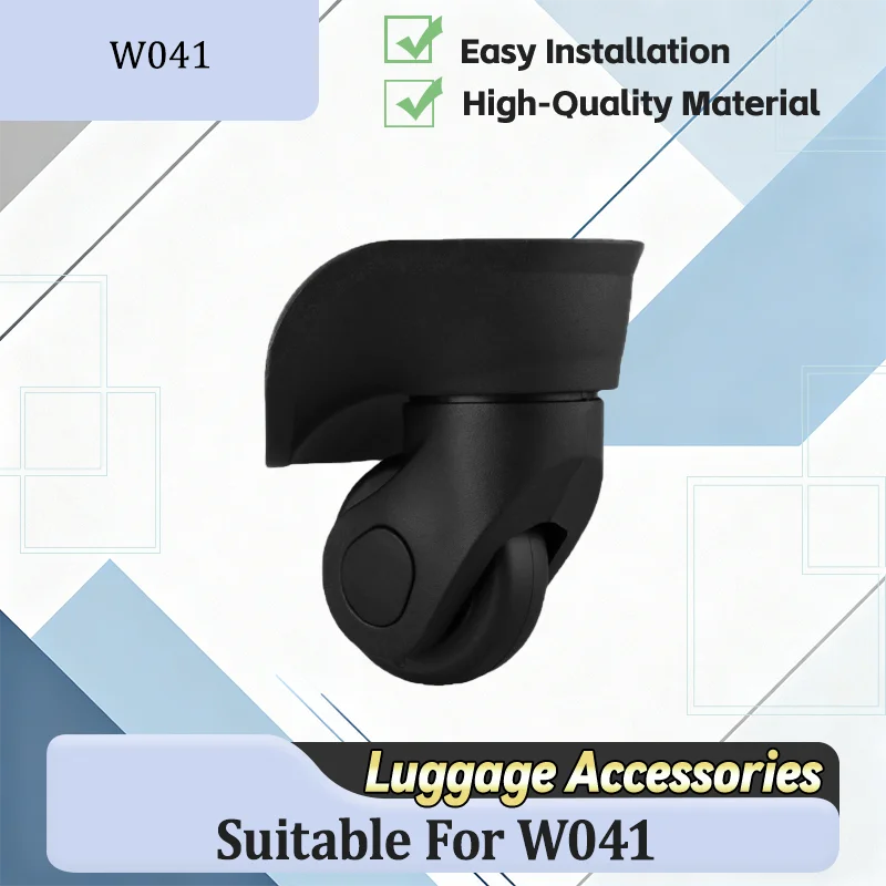 For W041 Premium Luggage Wheels 360° Rotation TPU Ultra-Quiet Heavy Duty Universal Suitcase Repair Parts