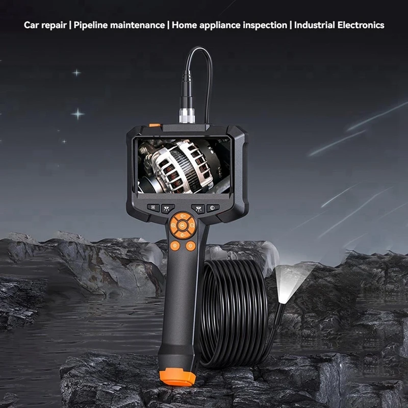 B03B-Telecamera per endoscopio Obiettivo da 4,3 pollici HD 1080P Periscopio per ispezione auto IP67 Telecamera per fognature impermeabile con LED