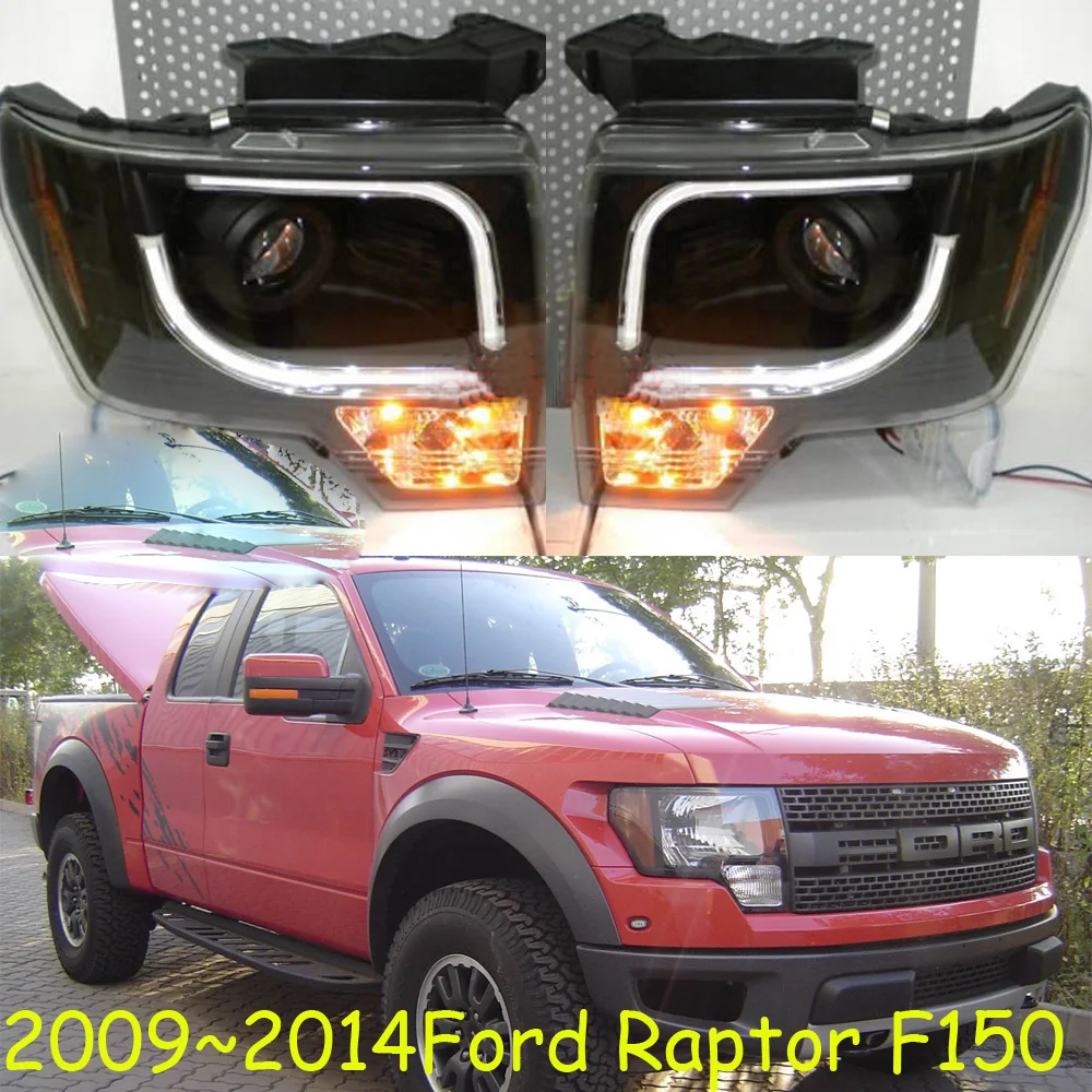 Car Styling for Raptor Headlight F150 2008~2012 F-150 Head light DRL Lens HI LO Beam Bi-Xenon HID car Accessories