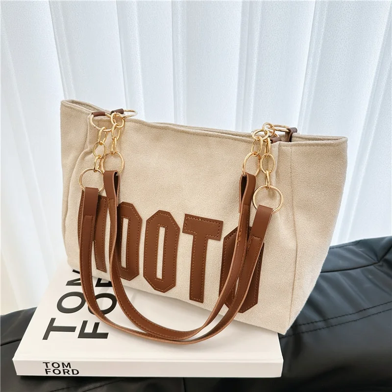 

Ladies single shoulder bag canvas bag large bag women large capacity commuter tote large bag
