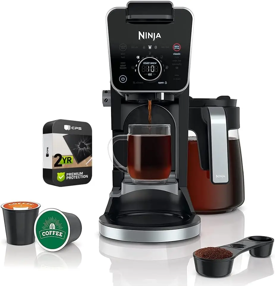 Refurbished 12-Cup Drip Coffee Maker Bundle with Specialty Brewing Features and 2-Year Enhanced Protection Pack (Renewed)
