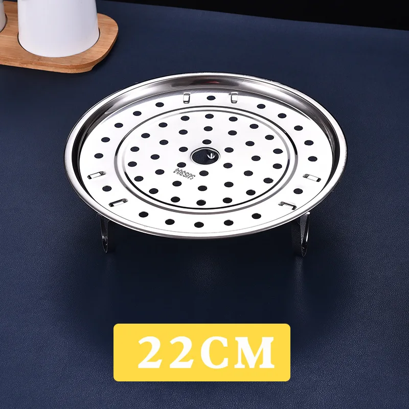 

Stainless Steel Steam Rack Canning Racks Pressure Cooker Trivets Rice Stand Cooker Pan Food Steamer Accessories Silver Pan New