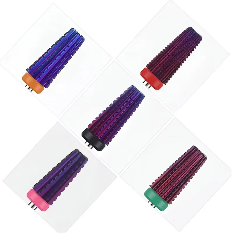 Mèches à ongles en carbure de tungstène et acier 5 en 1, pour enlever le vernis à ongles, Gel UV, accessoire de fraise