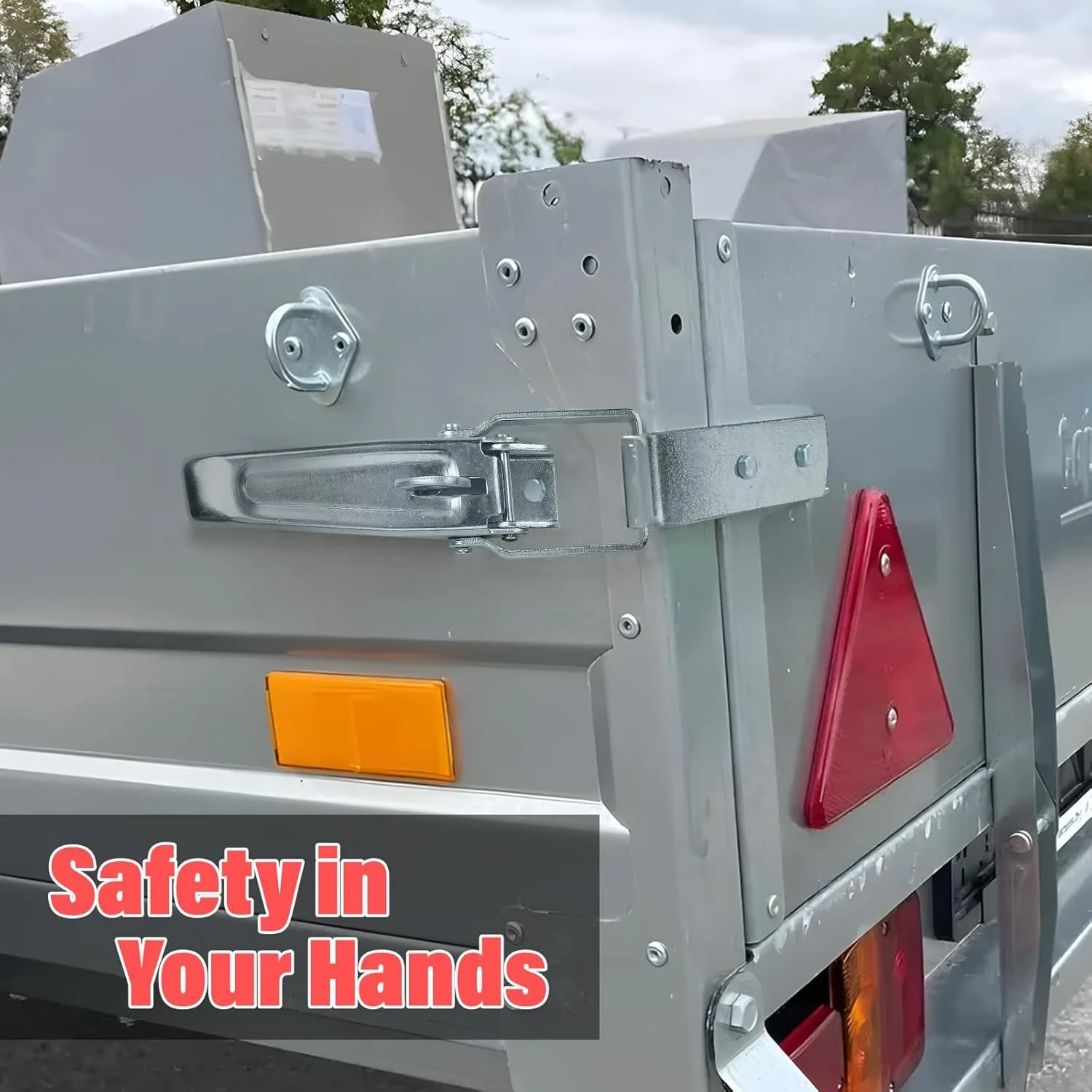 

1set Door Panel Latches Box Latch Buckle Fixtures Galvanised Door Panel Latches Caravan Motorhome Accessories