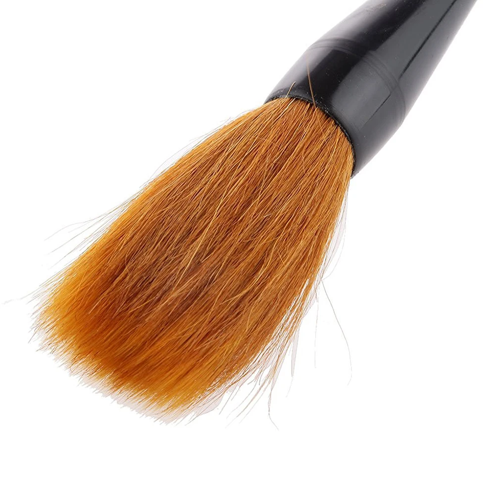 

Yellow Wolf Hair Short Bamboo Shaft Calligraphy Brush Professional Chinese Writing Brush for Regular Script Painting Drawing Art