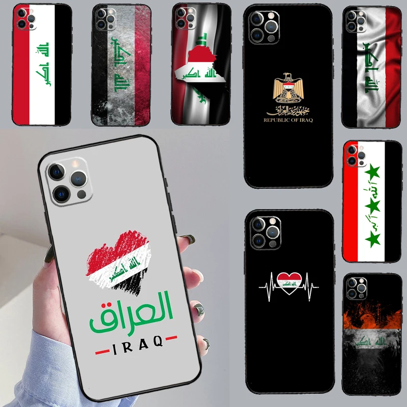 Iraqi Iraq Flag Cover For iPhone 12 11 13 14 15 Pro Max Mini 8 7 Plus SE 2022 2020 XS Max X XR Phone Case