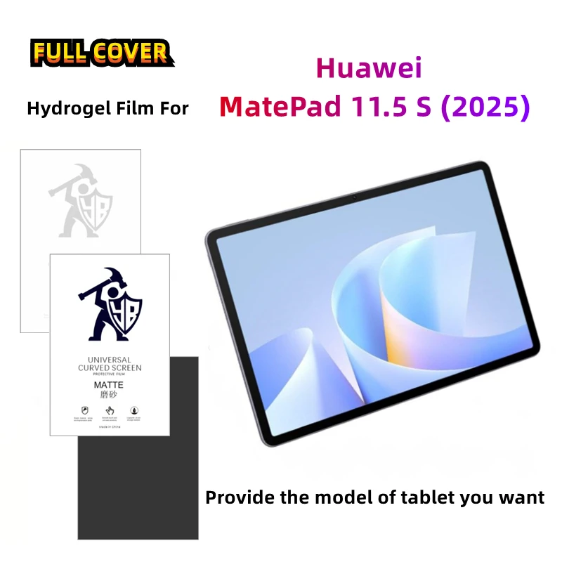 

2pcs Matte Tablets Hydrogel Film For Huawei MatePad 11.5 S 2025 HD Screen Protector For MatePad 11.5 S (2025) Anti Spy Film