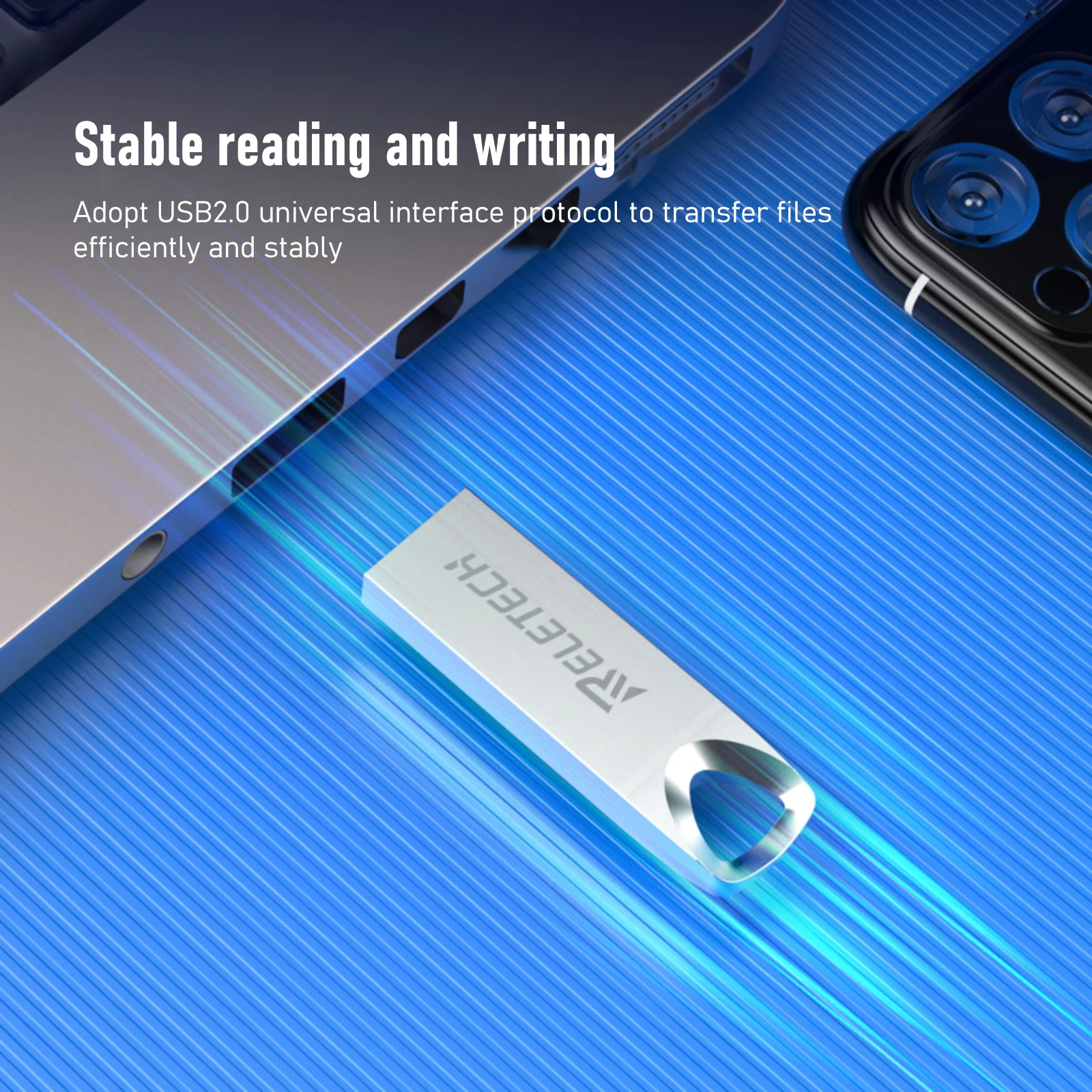 Libertech-unidad Flash USB T1, 16gb, 32gb, 64gb, USB2.0, tipo C, Compatible con ordenador portátil y teléfono móvil