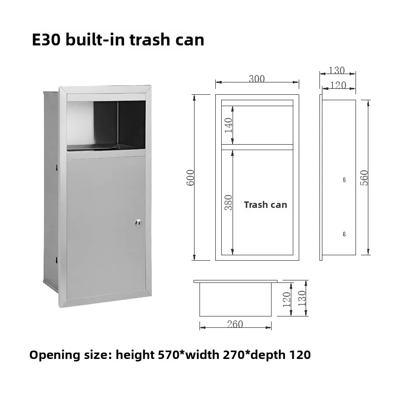 Tampa de lata de lixo aberta l - Commercial Kitchen Garbage Can avaliação e preço