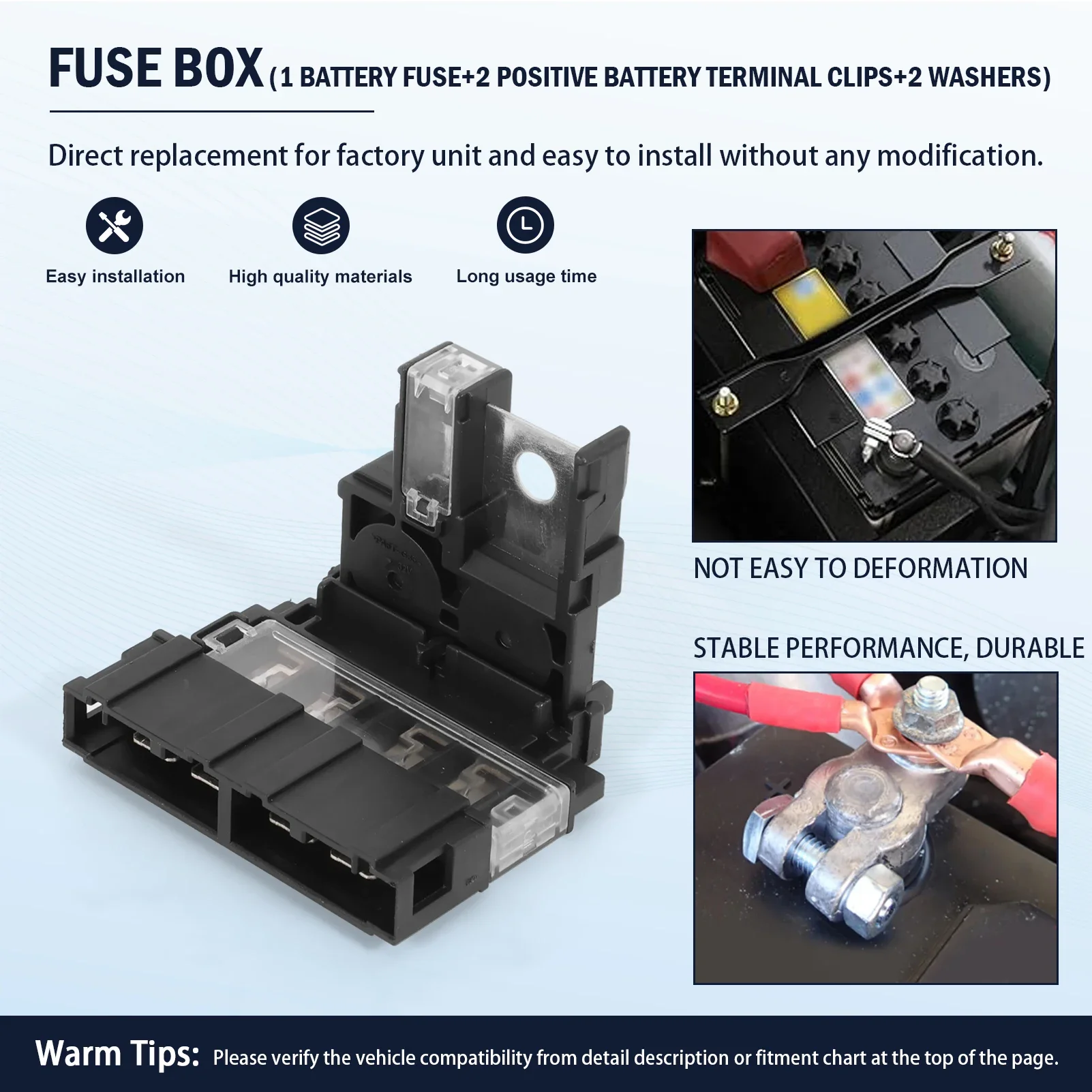 

24340-7F000 Positive Battery Terminal Nuts 2438079915 for Nissan 350Z 2003-2009 NV200 2013-2022 Infiniti FX35 FX45 2003-2008