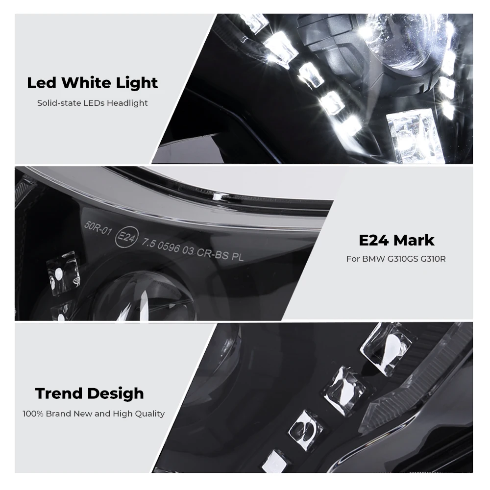 Faros LED para motocicleta para BMW G310R G310GS G 310 R GS 310GS 310R 2022, faros delanteros con accesorios completos de ojos DRL del diablo