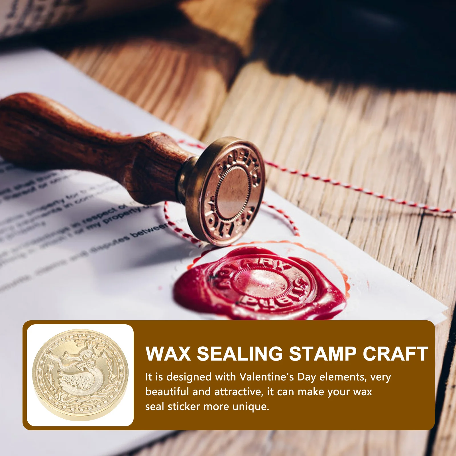 

Fire Wax Seal Stamp Head Premium Brass Valentine Xmas Envelope Sealing Stamp Head Lacquer Replacement Lacquer Seal Replacement