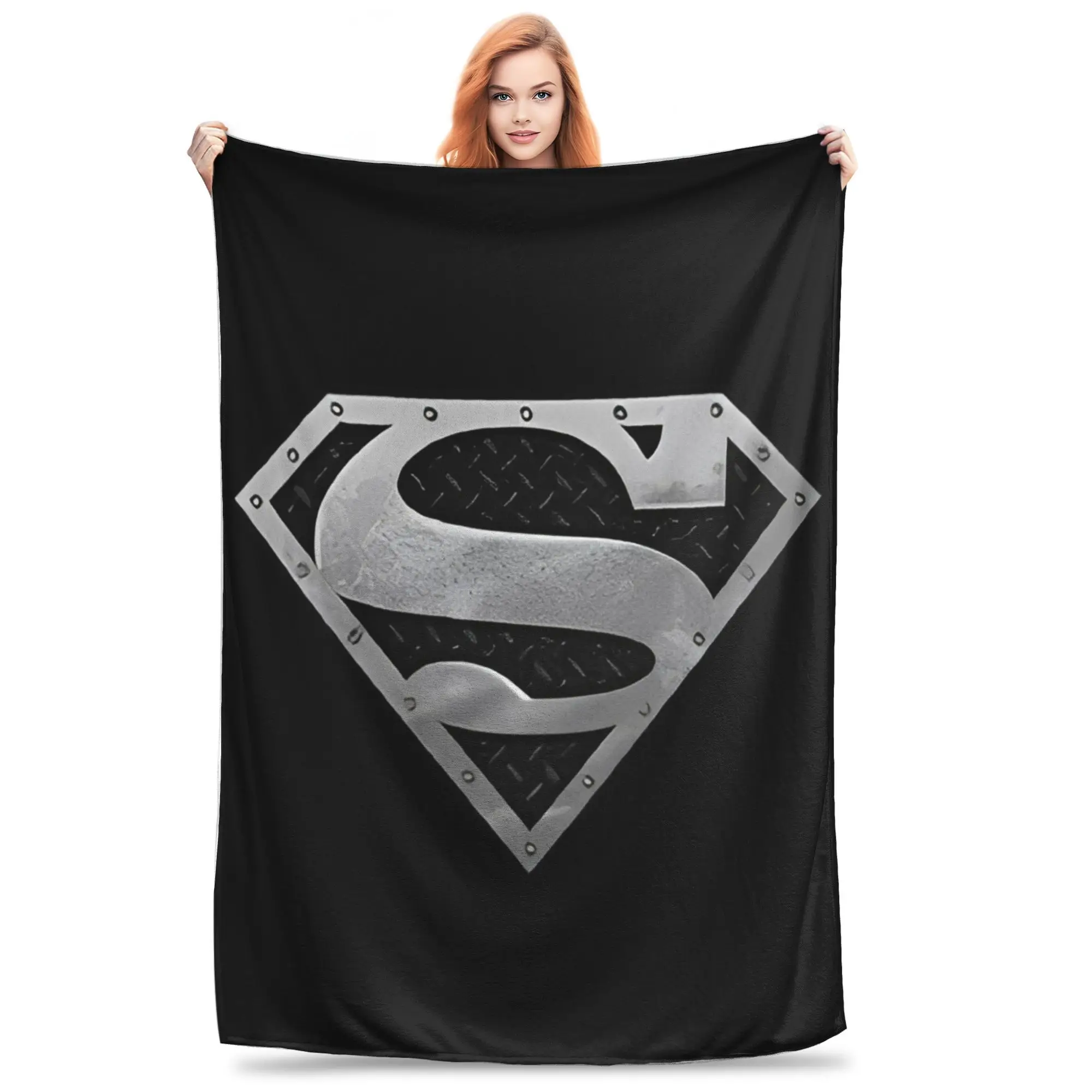 

Одеяло Comics Supermans, нечеткая одеяло, летнее украшение с кондиционером, ультра-мягкое теплое покрывало,