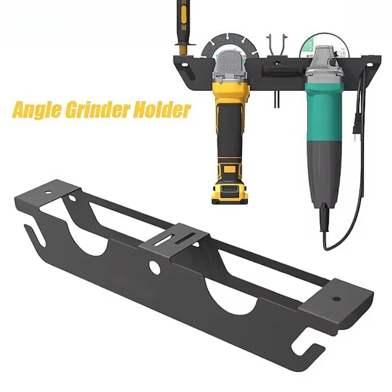 

Angle Grinder Holder Metal Angle Grinder Rack with Cord Hanger Wall Mount Bracket for Angle Grinder Cutters Polishers