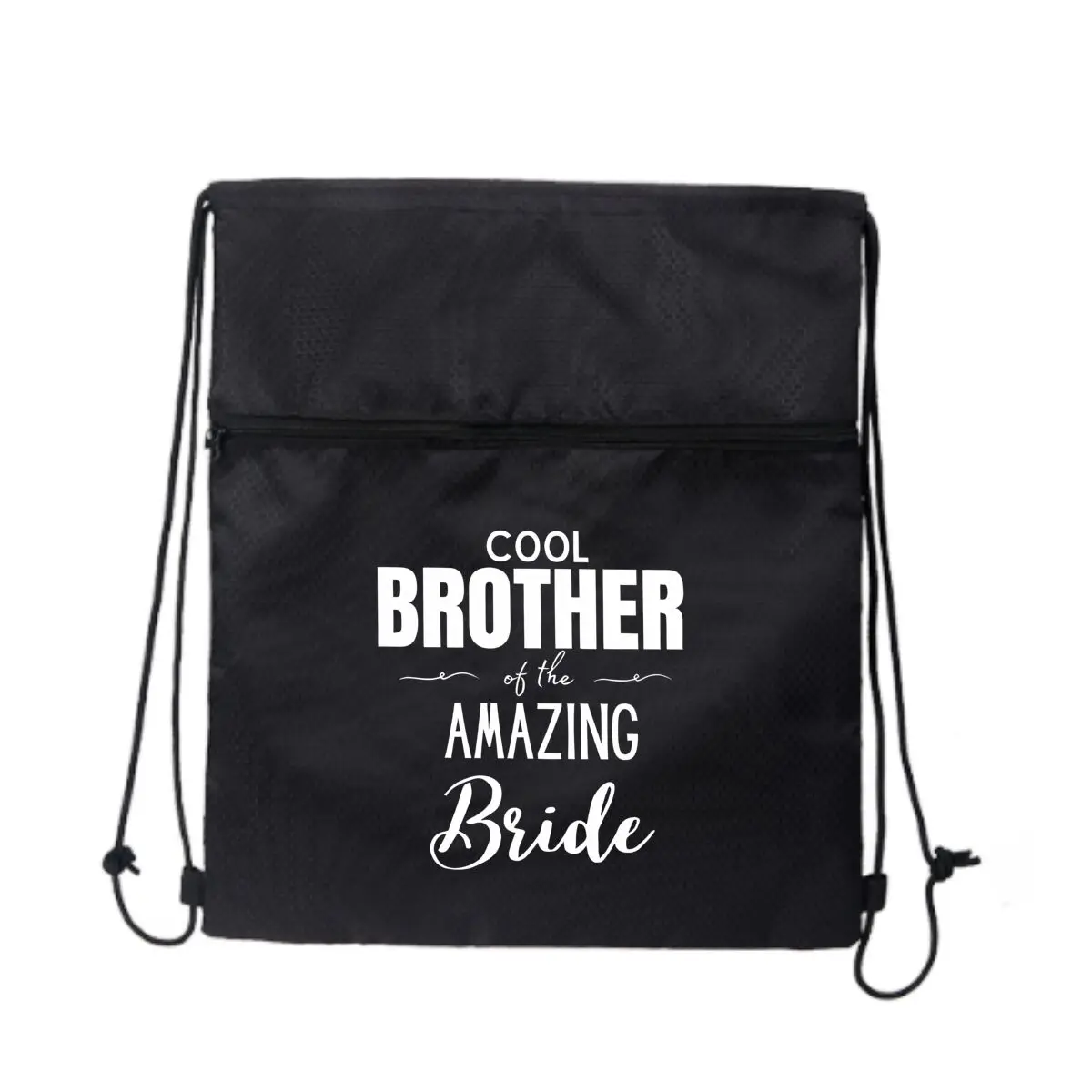 

Крутой брат удивительной невесты с графическим текстом, черные сумки на шнурке, рюкзак на шнурке для занятий спортом, путешествий в тренажерном зале